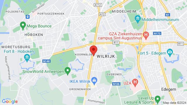 Map of the area around 't Spant Boomsesteenweg 335 2610 Wilrijk