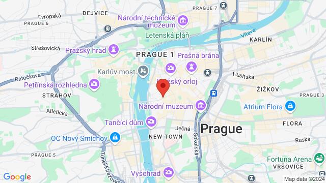 Map of the area around Národní 961/25, 110 00 Praha, Česko,Prague, Czech Republic, Prague, PR, CZ