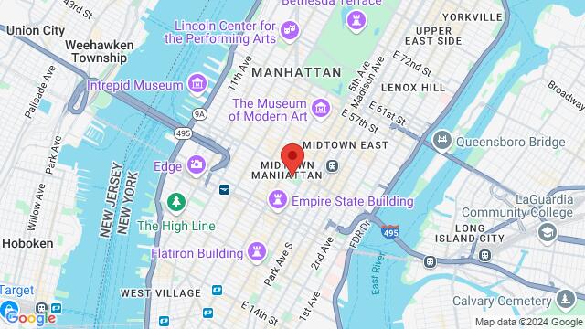 Map of the area around Bryant Park Lounge, 1033 6th Ave, New York, NY, 10018, United States