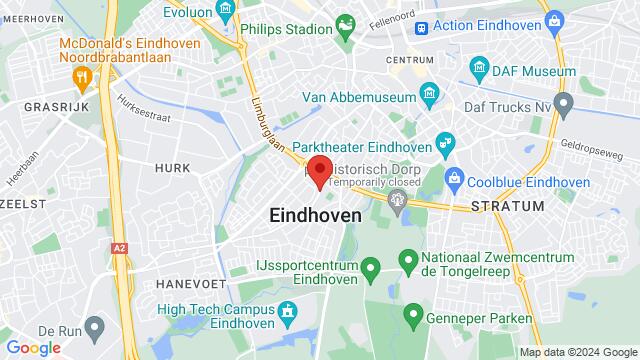 Map of the area around Hoogstraat 297A, 5654 NA Eindhoven, Nederland,Eindhoven, Noord-Brabant, Eindhoven, NB, NL