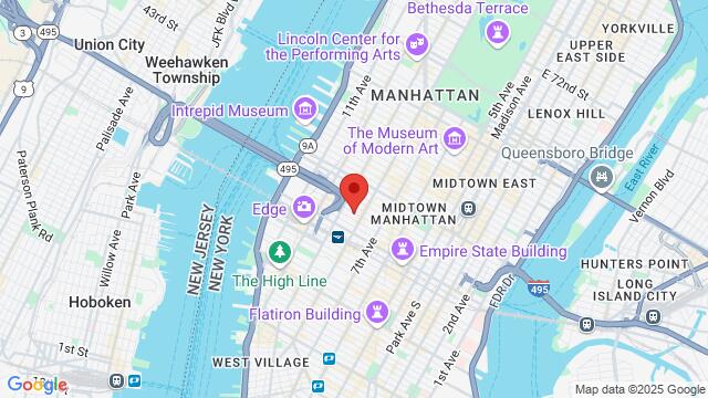 Map of the area around 320 West 37th Street, 10018, New York, NY, US