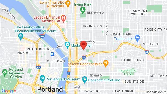 Map of the area around 1000 North East Multnomah, Portland, OR, United States