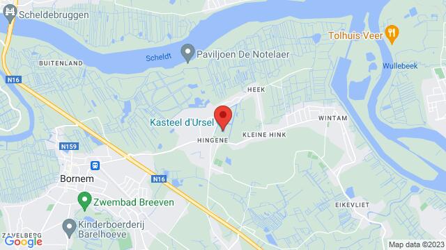 Map of the area around Kasteel d'Ursel Wolfgang d'Urselstraat 9 2880  Bornem