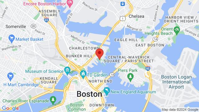 Mapa de la zona alrededor de The Anchor – Boston, 1 Shipyard Park, Charlestown, MA 02129, Charlestown, MA 02129, Charlestown, MA, 02129, United States