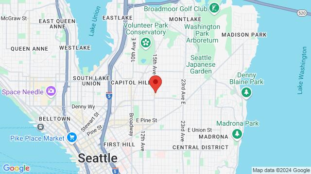 Map of the area around 340 15th Avenue East, 98112, Seattle, WA, US