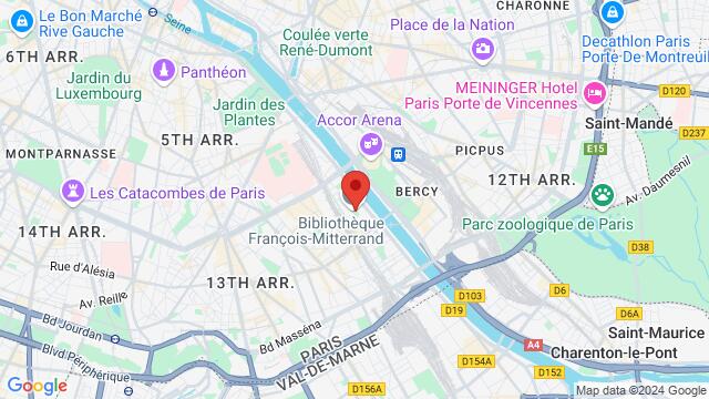 Map of the area around 63 quai Francois Mauriac,Paris, France, Paris, IL, FR