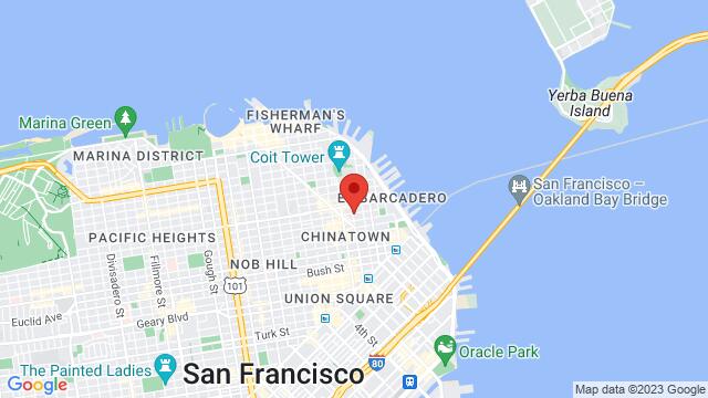 Karte der Umgebung von 850 Montgomery Street, San Francisco, CA, US