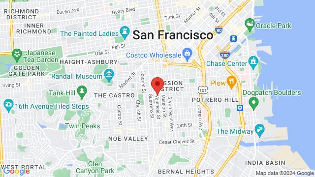 Map of the area around 741 Valencia St,San Francisco,CA,United States, San Francisco, CA, US