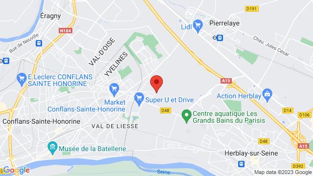 Kaart van de omgeving van 27 Rue des Écoles 95220 Herblay-sur-Seine