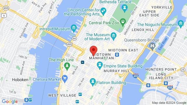 Map of the area around Club Cache NYC, 214 W 39th St, Manhattan, NY, 10018, United States