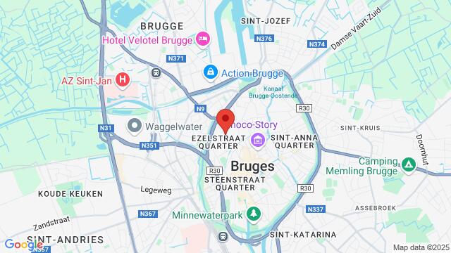 Map of the area around Ezelstraat 46, 8000 Brugge, België,Brugge, Belgium, Brugge, WV, BE