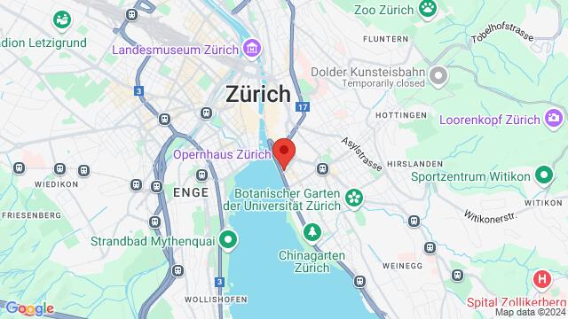 Map of the area around Falkenstrasse 1, 8008 Zürich, Schweiz,Zürich, Switzerland, Zurich, ZH, CH