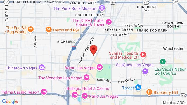 Map of the area around The District at Resorts World Las Vegas, 3000 S Las Vegas Blvd, Las Vegas, NV 89109, United States,Spring Valley, Nevada, Las Vegas, NV, US