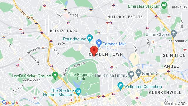 Map of the area around 2 Regents Park Road, London, NW1 7AY, United Kingdom,London, United Kingdom, London, EN, GB