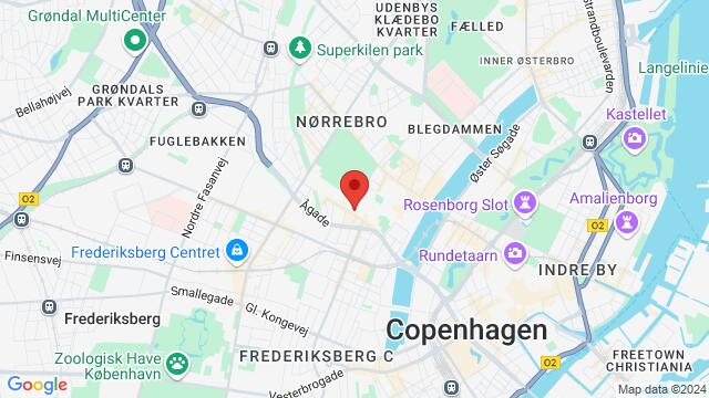 Karte der Umgebung von Kapelvej 46B, 2200 København N, Danmark,Copenhagen, Copenhagen , SK, DK