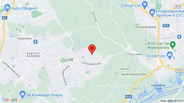 Map of the area around Lerenveld 35C, Lint