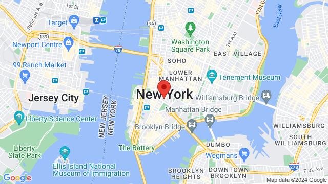 Map of the area around 291 Broadway, New York, NY, US