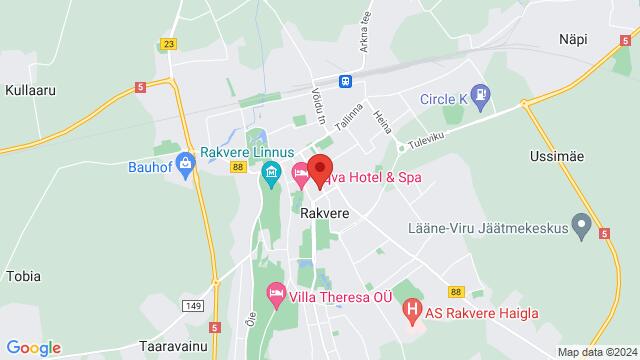 Karte der Umgebung von Lai 20, Rakvere, 44308 Lääne-Viru Maakond, Eesti,Rakvere, Estonia, Rakvere, LV, EE