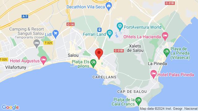 Map of the area around calle de navarra Nº6, salou, Tarragona