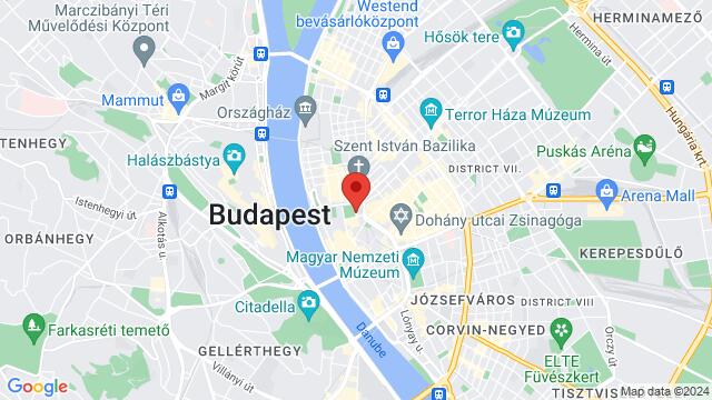 Carte des environs Fröccsterasz, Budapest, Erzsébet tér 11-13, 1051 Hungary