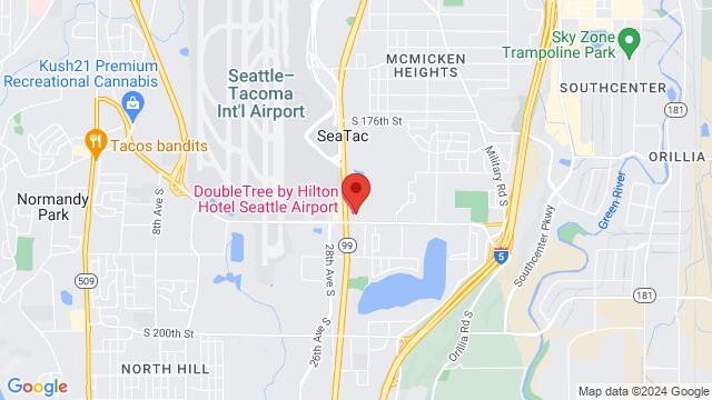 Map of the area around 18740 Pacific Highway South,  98188, Seattle, WA, United States