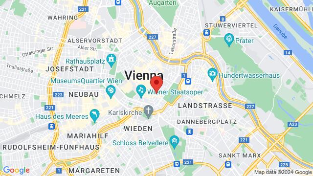 Map of the area around 21 Johannesgasse, Wien, Wien, AT