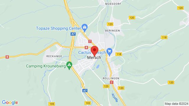 Map of the area around 53 Rue Grande-Duchesse Charlotte, L-7520 Mersch, Luxembourg,Mersch, Strassen, LU, LU