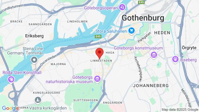 Map of the area around Linnégatan 21,Gothenburg, Gothenburg, VG, SE