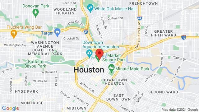 Mapa de la zona alrededor de 809 Congress Street, 77002, Houston, TX, US