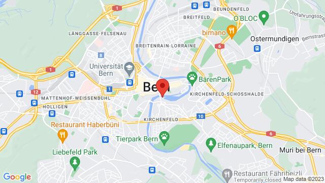 Map of the area around Dalmaziquai 11, Bern
