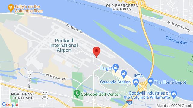 Map of the area around 8235 Northeast Airport Way, 97220, Portland, OR, United States