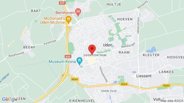 Map of the area around Brabantplein 10, Uden