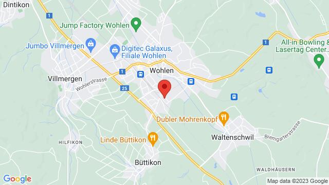 Map of the area around Gewerbering 28, 5610 Wohlen