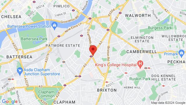 Map of the area around 211 Clapham Road, SW9 0QH, London, EN, GB