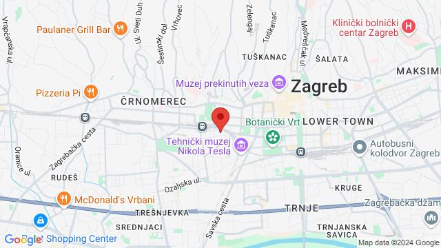 Map of the area around Magazinska cesta 9A, HR-10110 Zagreb, Hrvatska,Zagreb, Croatia, Zagreb, GZ, HR