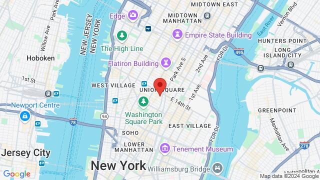 Map of the area around 54 East 13th Street, 10003, New York, NY, US