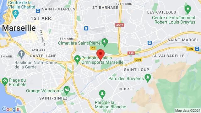 Map of the area around 162 Boulevard Mireille Lauze, 13010 Marseille, France,Marseille, France, Marseille, PR, FR