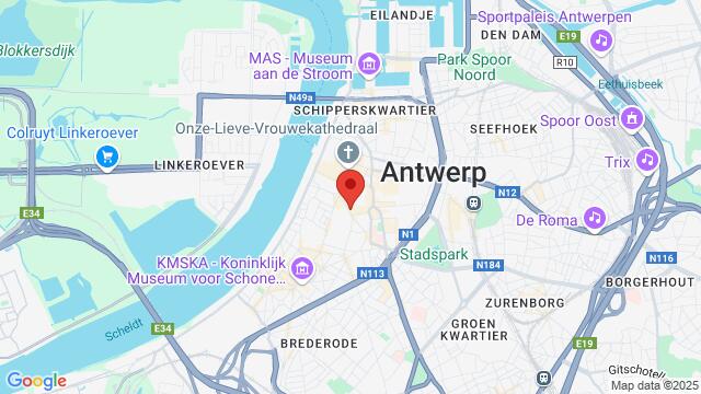 Map of the area around Kammenstraat 81, 2000 Antwerpen, België,Antwerp, Belgium, Antwerp, AN, BE