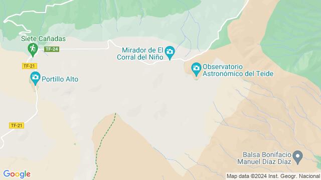 Map of the area around Tenerife, Tenerife, The Netherlands