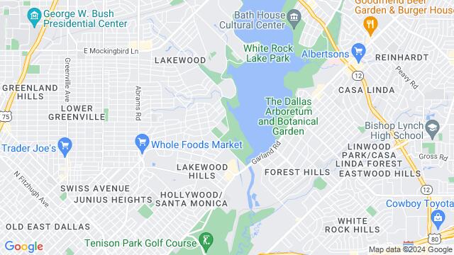 Karte der Umgebung von Traveling Host, Dallas, TX, US