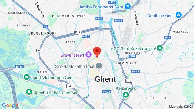 Kaart van de omgeving van Ons Huis Gent Meerseniersstraat 12 9000  Gent