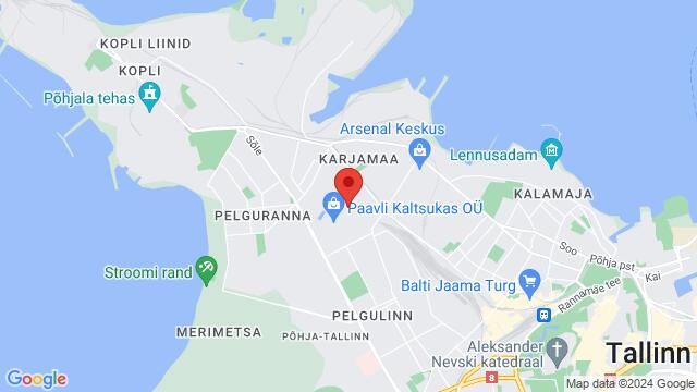 Mapa de la zona alrededor de Rosena Dermakosmeetika, Paavli, Põhja-Tallinn, Tallinn, 10412 Harju Maakond, Eesti,Tallinn, Estonia, Tallinn, HA, EE