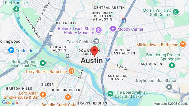 Map of the area around 120 East 7th Street, 78701, Austin, TX, US