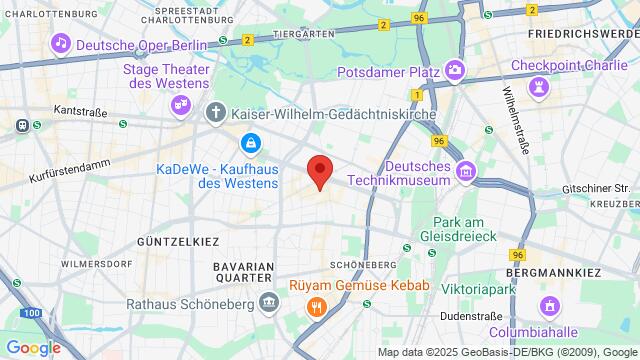 Map of the area around Nollendorfstrasse 11,Berlin, Germany, Berlin, BE, DE