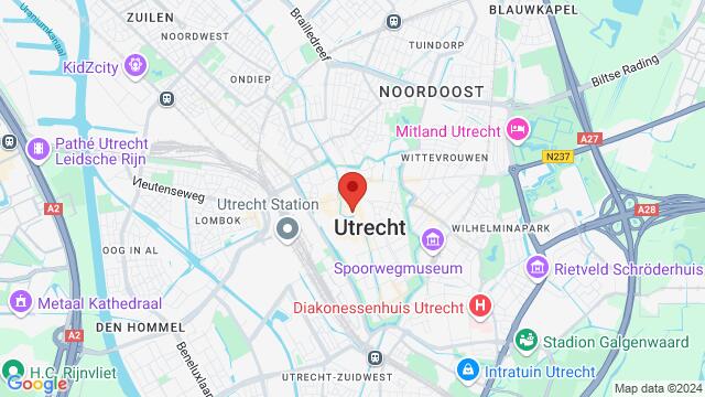 Map of the area around Oudegracht 158, 3511 AZ Utrecht, Nederland,Utrecht, Utrecht, UT, NL