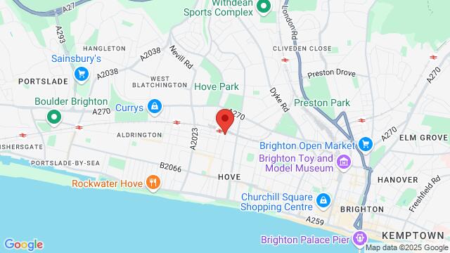 Map of the area around 81 Denmark Villas, Hove, BN3 3, United Kingdom, Brighton, EN, GB