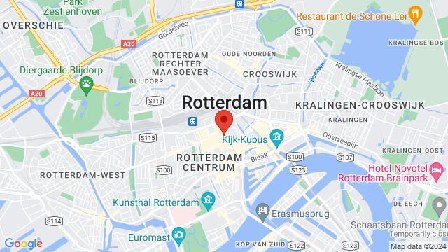 Map of the area around Stadhuisplein 22, 3012 AS Rotterdam, Nederland,Rotterdam, Netherlands, Rotterdam, ZH, NL