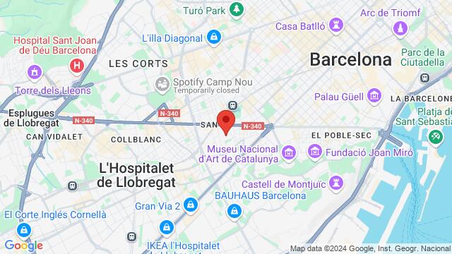 Map of the area around Carrer Almería 20, Barcelona, Barcelona