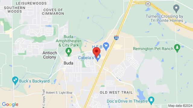 Map of the area around Maverick Dance Hall – Buda, 285 Old San Antonio Rd, Buda, TX, 78610, United States