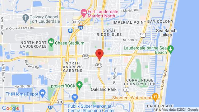 Map of the area around Coa Lounge, 4812 N Dixie Hwy, Oakland Park, FL, 33334, United States